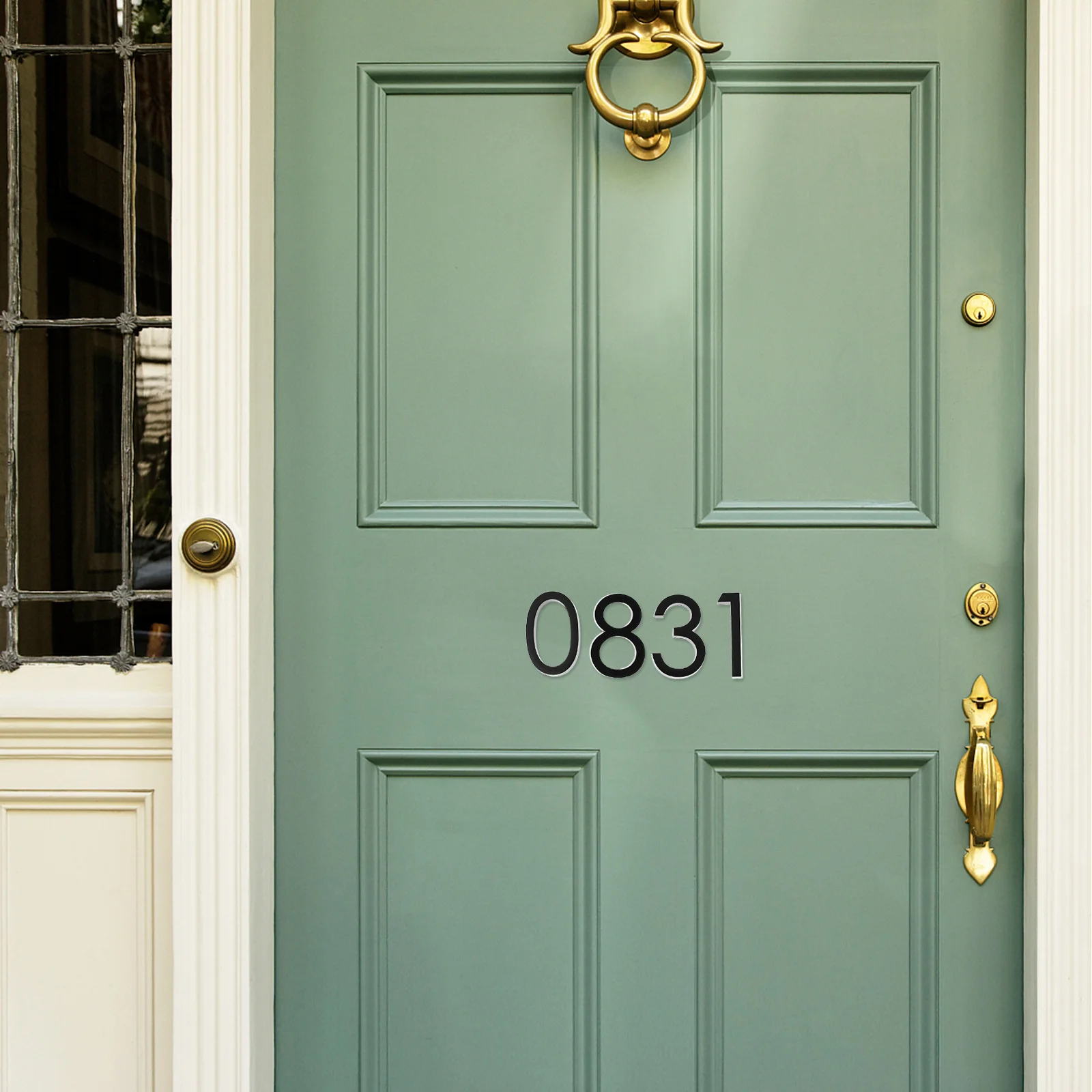 

10Pcs Digital Door Number Sticker 0-9 Anti-Rust ABS Resin Sign for Apartment Hotel Room House Mailbox Decal 0-9 Number Sticker