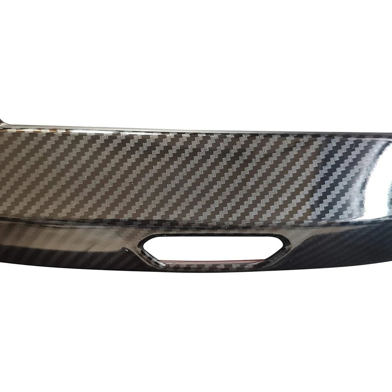 2X For Ford Ranger Everest Endeavor 2015+ Carbon Fiber Inner Center Navigation Cover Trim Frame Decorator Accessories