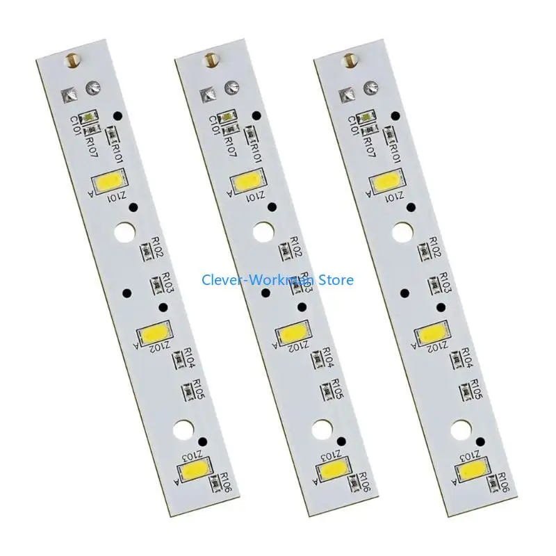 

24TD Refrigerator LED Light Board WR55X26671 Replacement Simple Installation 3pcs/set