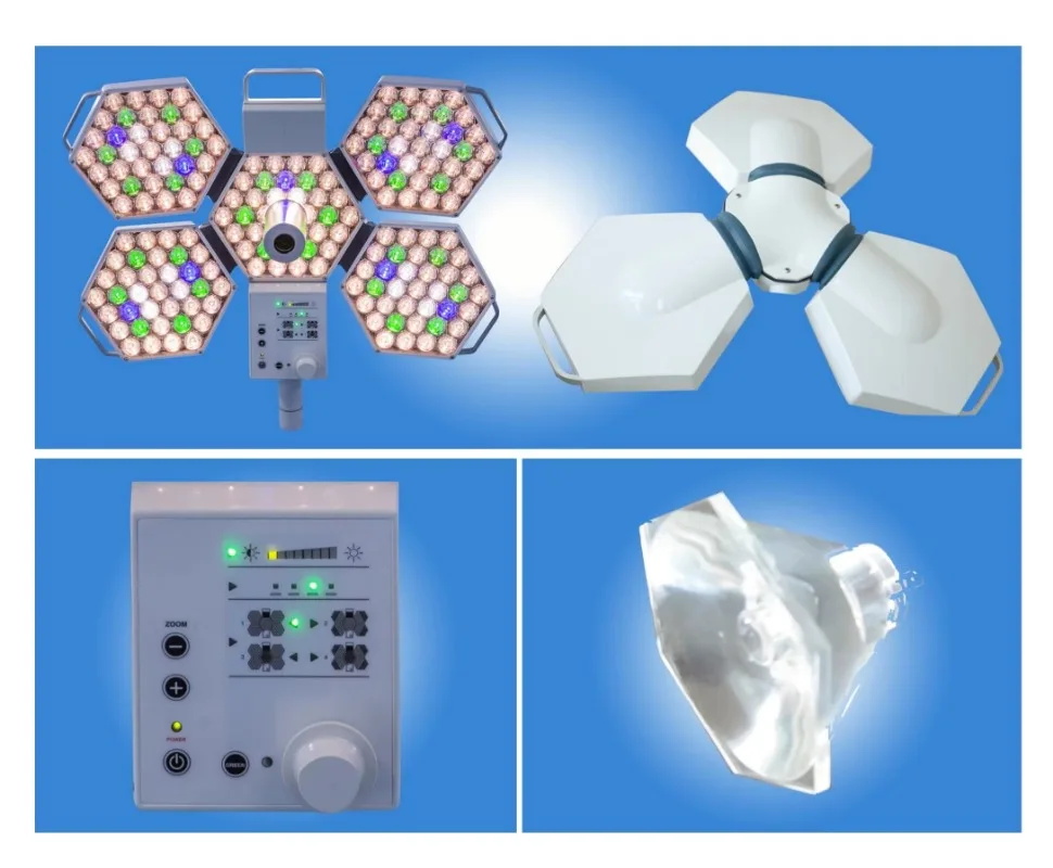 Medical Double Head Ceiling Mounting Shadowless Light Emitting Diode Surgical Light  Surgical Light