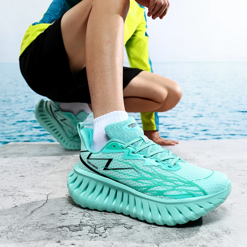 

Men Running Shoes Outdoor Couple Luxury shoes Jogging Breathable Cushioning Non-Slip Trainer Race Sneakers Mesh Off-road Shoes