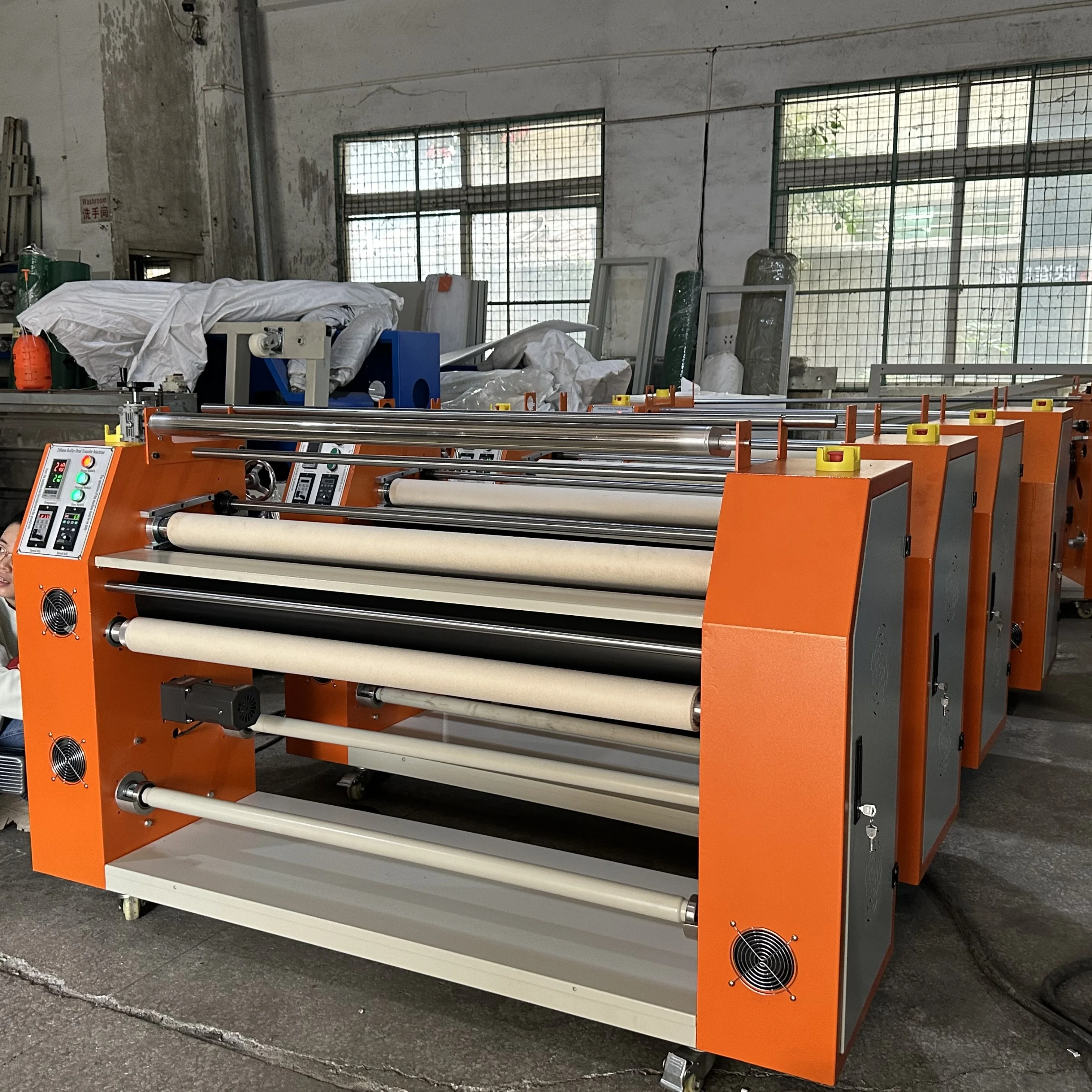 180cm Calander Sublimation Roll To Roll Thermal Calender Of Fabrics For CE Certified Continuous Production