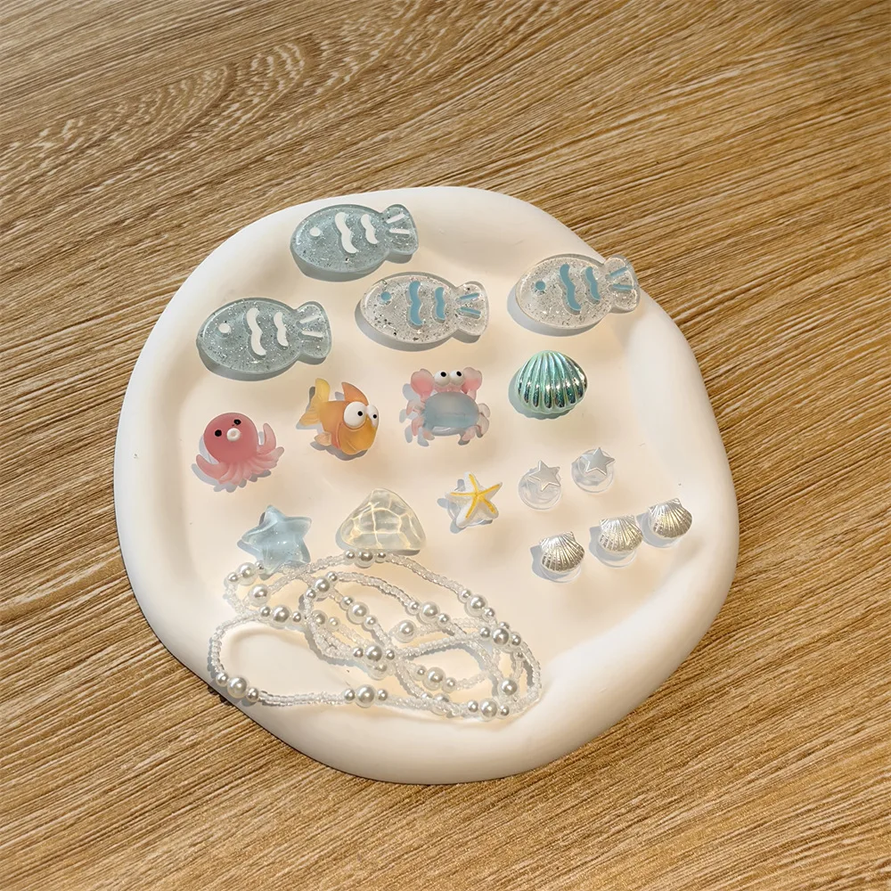 17 шт./лот, подвески для обуви, украшения, пряжка, картонное кружево, краб, рыба, жемчуг, морская звезда, милые DIY комбинированные сандалии-сабо