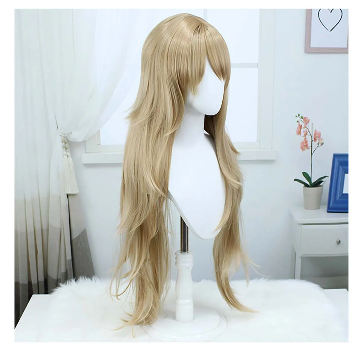 Game Reverse 1999 Ace Pilot Lilya Cosplay Heat Resistant Light Brown Hair Wig