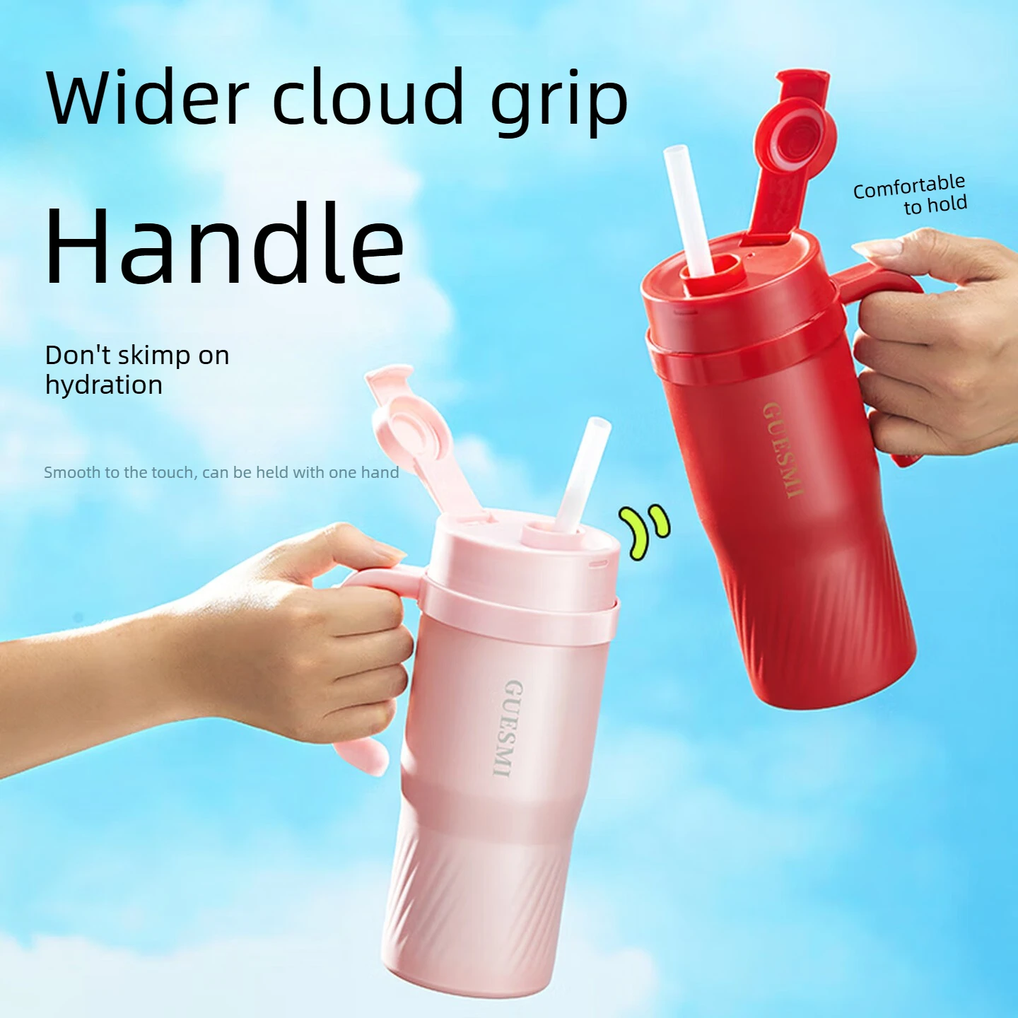 Portable Blender Cup 16 Blades 304 Stainless Steel Ice Crushing Juicer with Straw for Smoothie Home Travel Daily Use 휴대용 블렌더
