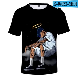 Singer Chris Brown Print Summer Men's O-Neck T-shirt Casual Short Sleeve Oversized T Shirt Fashion Streetwear Trend Men Clothing