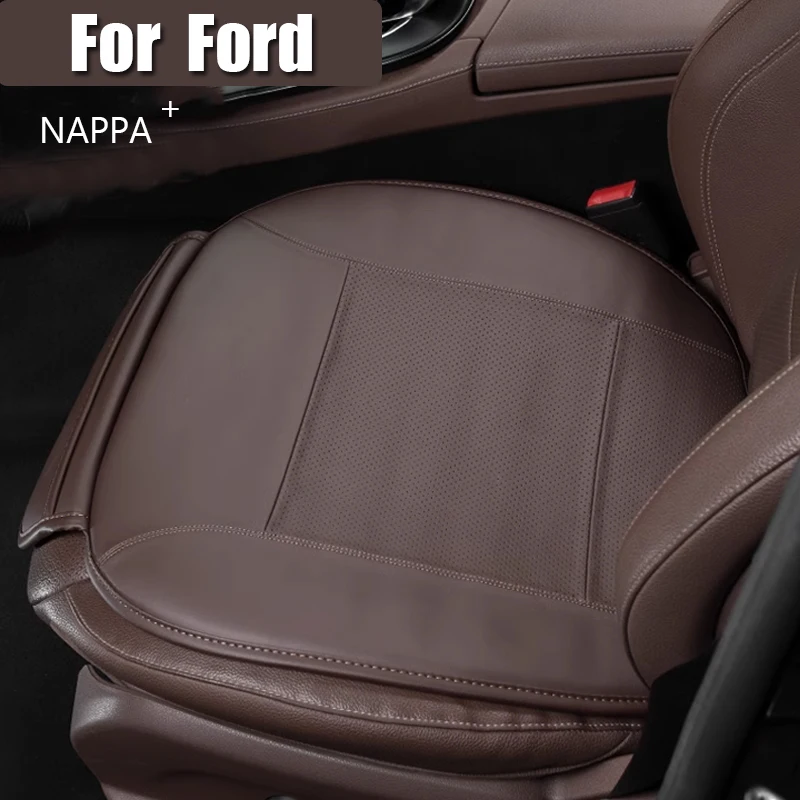 NAPPA Car Seat Cushion Leather For Ford Focus F150 Mondeo Fiesta Kuga Edge Ecosport Explorer Escape Fusion Ranger Non-slip Cover