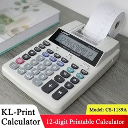 2 Color Print Calculator Very Long Endurance LCD Large Screen Display 12-bit Metal Panel Printed Calculator Retail Business Work