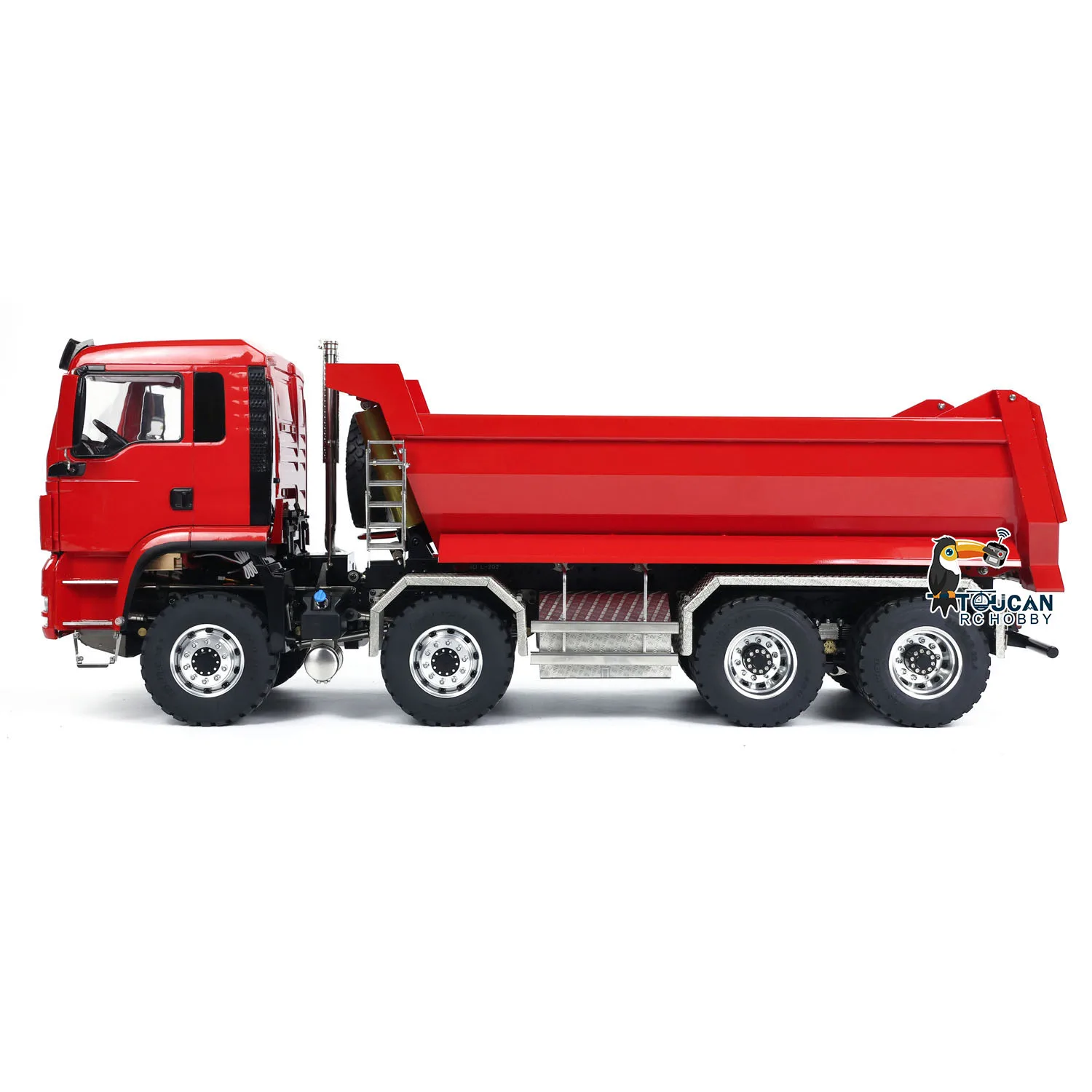 

4 Axles LESU 1/14 Hydraulic RC Dumper Truck with Light Sound System Battery RTR Remote Control Tipper Car Model