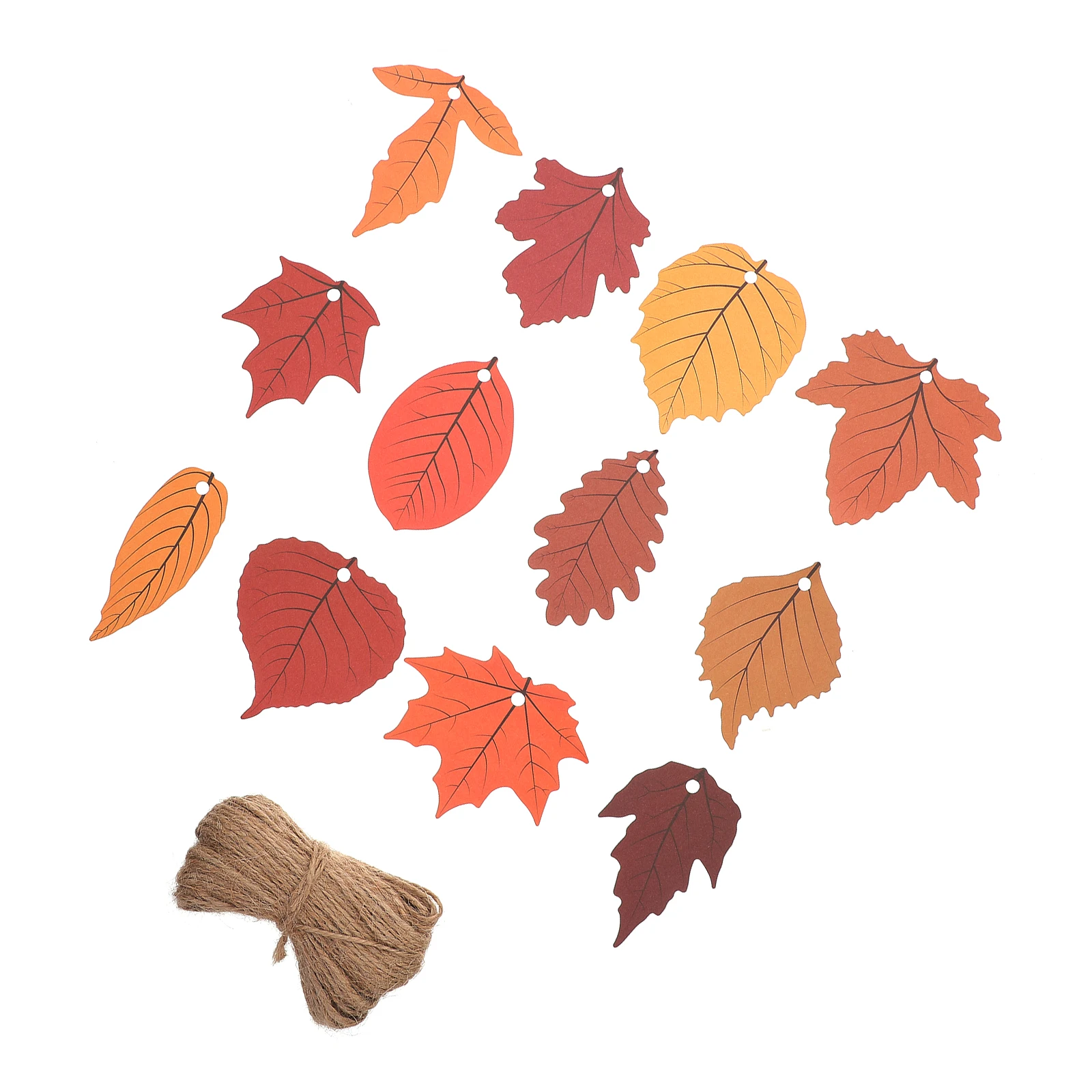 120 Buah Tag Pembungkus Kado Dekorasi Bar Rumah Pernikahan DIY Dekorasi Pesta Thanksgiving Halloween Daun Maple Simulasi