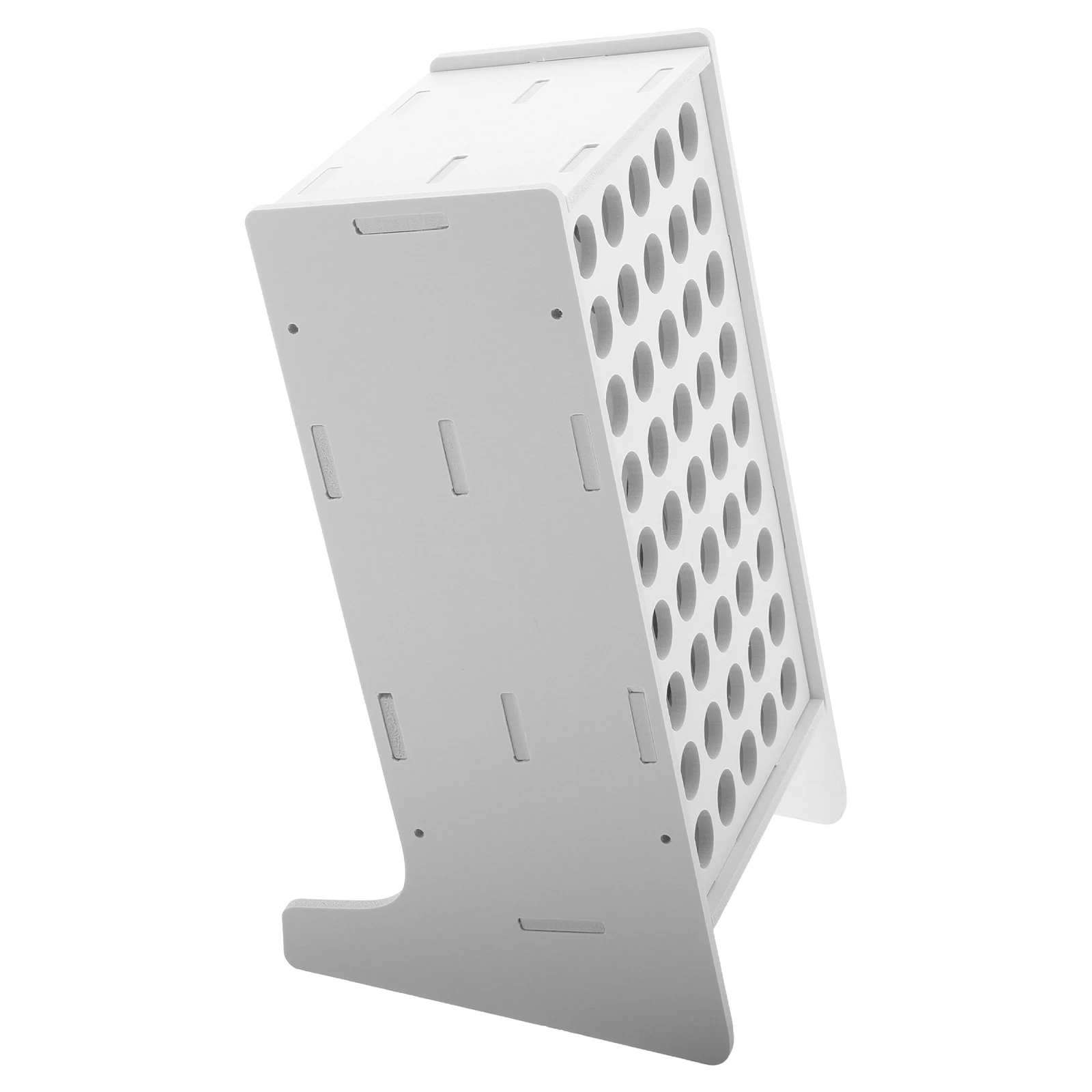 

Inclined Pen Holder Marker Organizer Pencil Display Stand Shelf White Desk Stands Child Multi Functional Storage Kids School