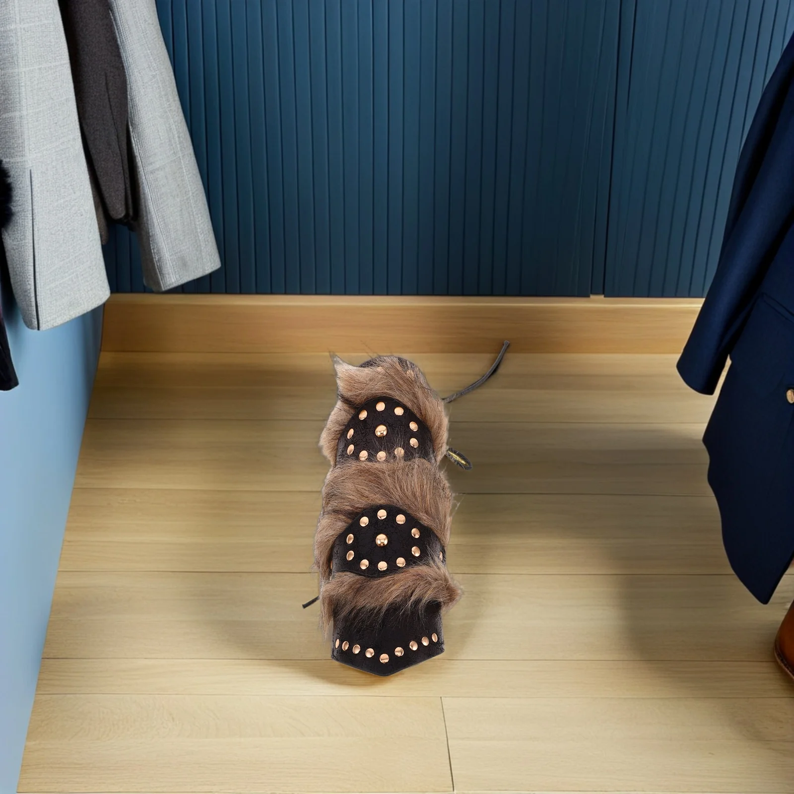 

2Pcs Retro Wrist Guard Medieval Studded Arm Bracers Vintage Embossed Design Comfortable Fit for Knight Viking Cosplay