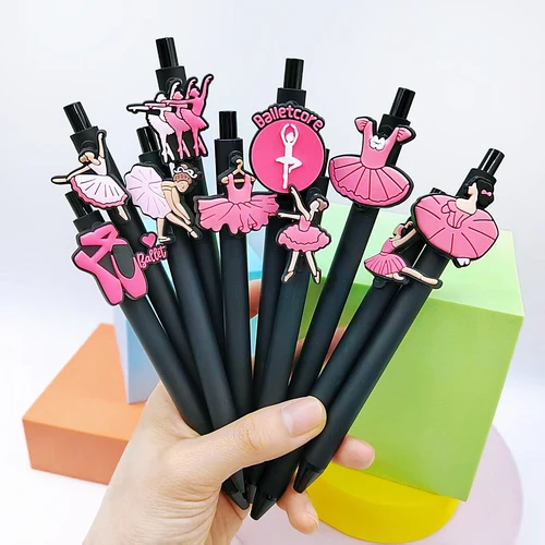 Imagen 2 del producto Bolígrafo de baile de Ballet de 20/30 Uds., bolígrafo de papelería de regalo con bolígrafo neutro de género de la serie de Ballet creativo