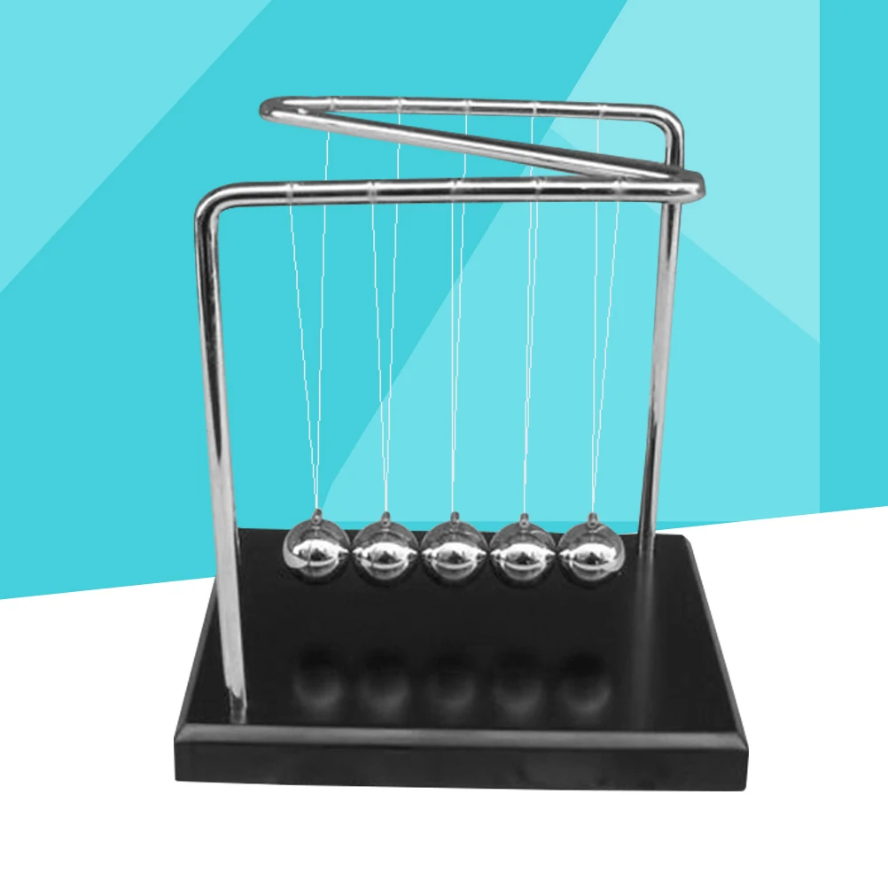 Perndulo de Newton de madera maciza, parachoques de bola, regalo científico, decoración para el hogar y la Oficina, adorno de escritorio, física educativa