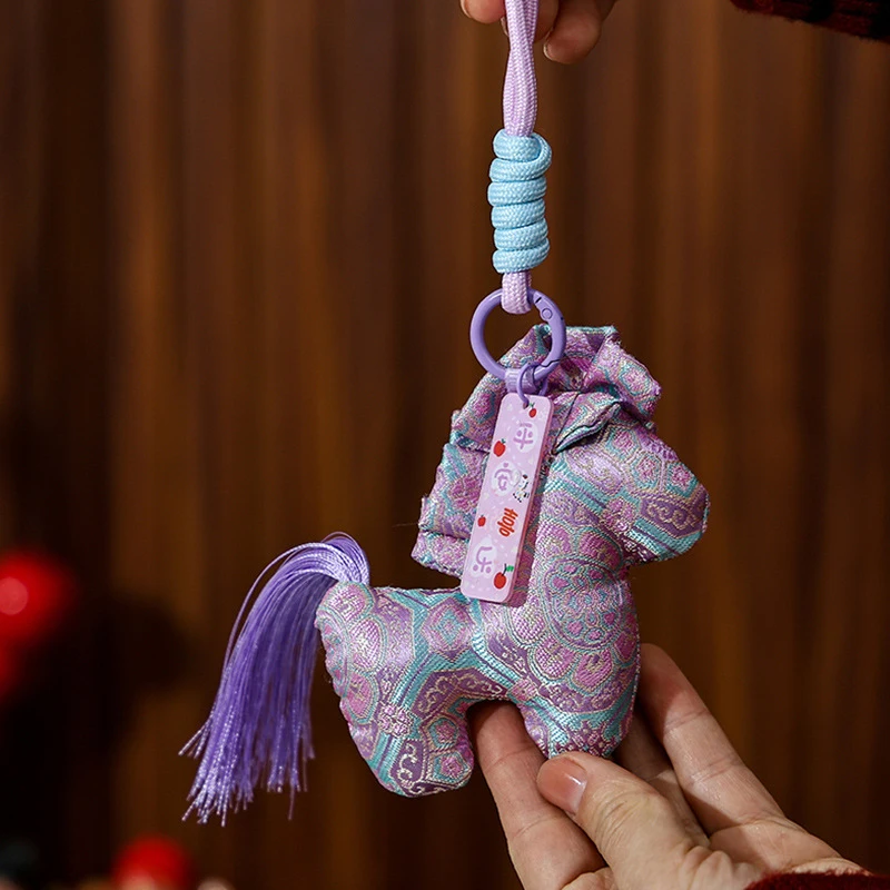 

1pc new Horse Year Brocade Sachet Car Pendant Living Room Decoration Bag Hanging Ornament