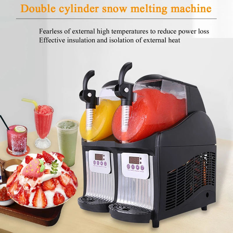 Commercial Frozen Drink Slush Slushy Making Machine Smoothie Maker Electric Snow Melting Machine