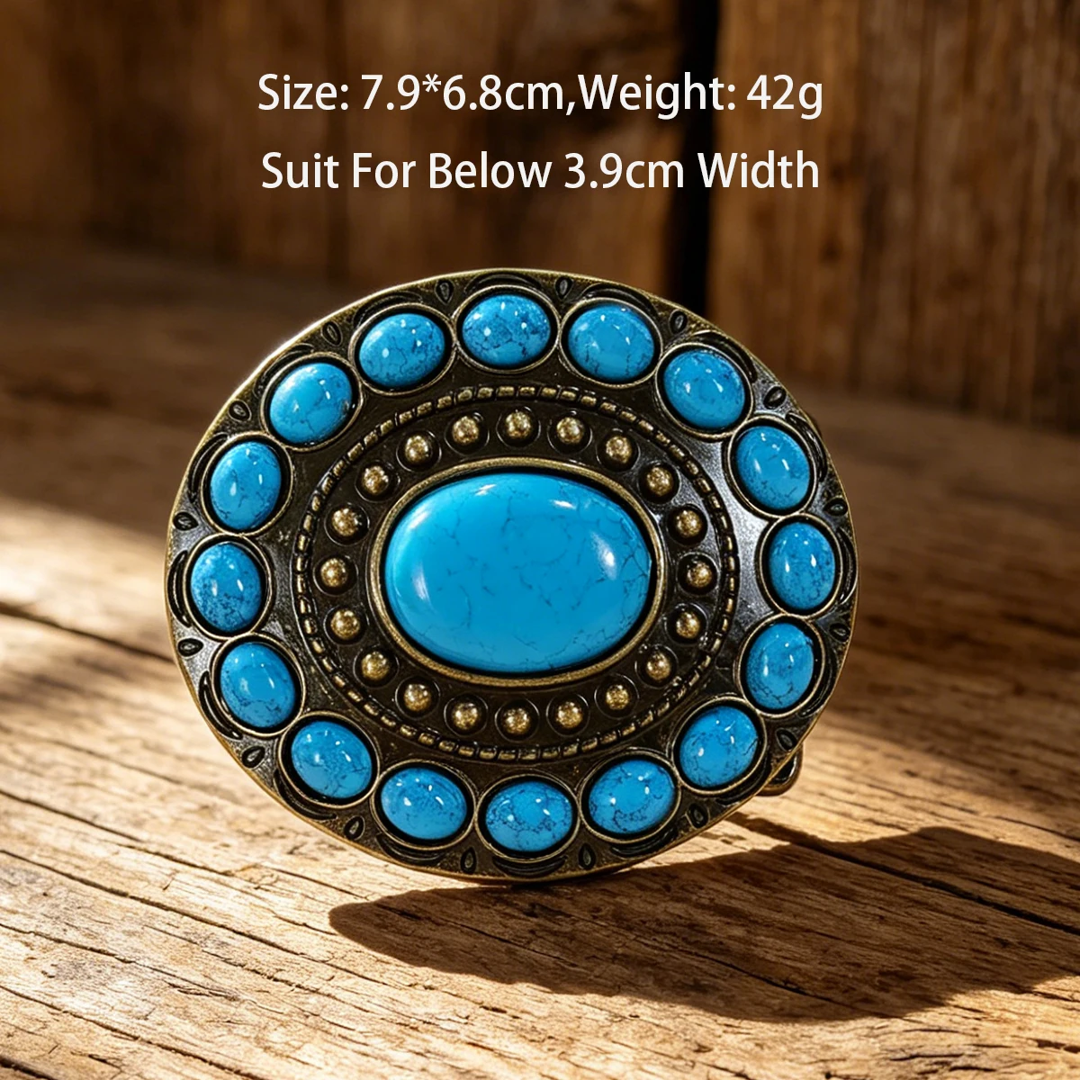 Luxury Designer zinc alloy retro western turquoise jeans gift belt buckle for men and women 3.9cm width loop drop
