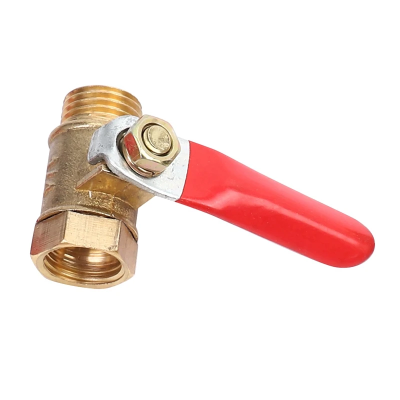 40PCS 1/4 Inch Heavy Duty Brass Ball Valve Shut Off Switch Male And Female NPT Thread Pipe Fitting