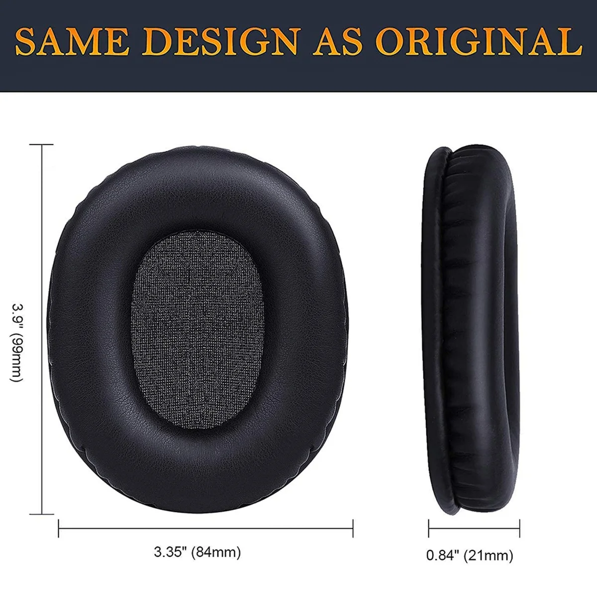 M50X Replacement Earpads Compatible with M50 M50X M50XBT M50RD M40X M30X M20X MSR7 SX1 Headphones