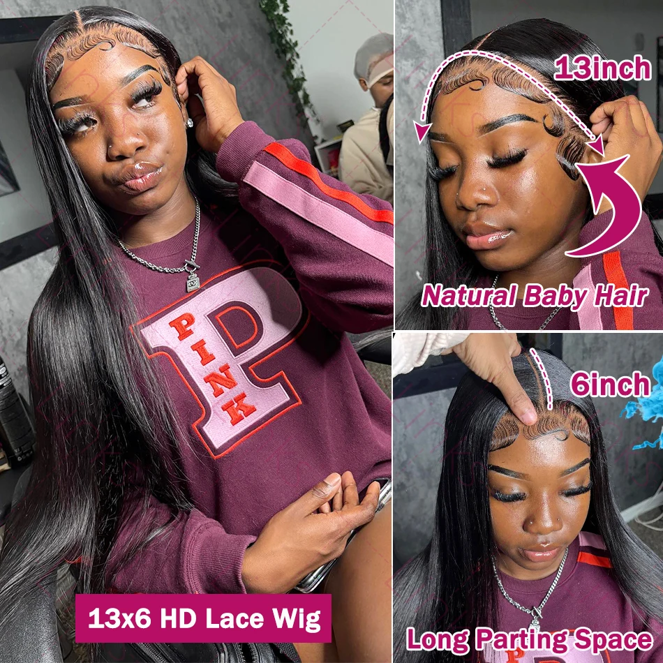 Links Straight Lace Front Wigs Hd Lace Wig 13x6 Human Hair Wigs For Black Women Plucked Brazilian30 Inch 13x4 Lace Frontal Wig