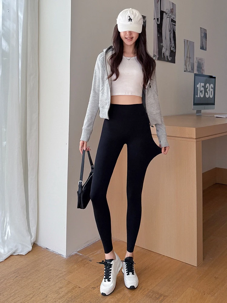 ハイウエスト高弾性ヨガパンツ女性のタイトフィット軽量秋の新作 Sle Sle カジュアルロングパンツ