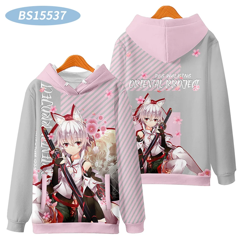 New Japanese Games Touhou Project Hoodies 3D Printed Anime Sweatshirt Men Women Tracksuit Fashion Harajuku Cosplay Pullover Coat