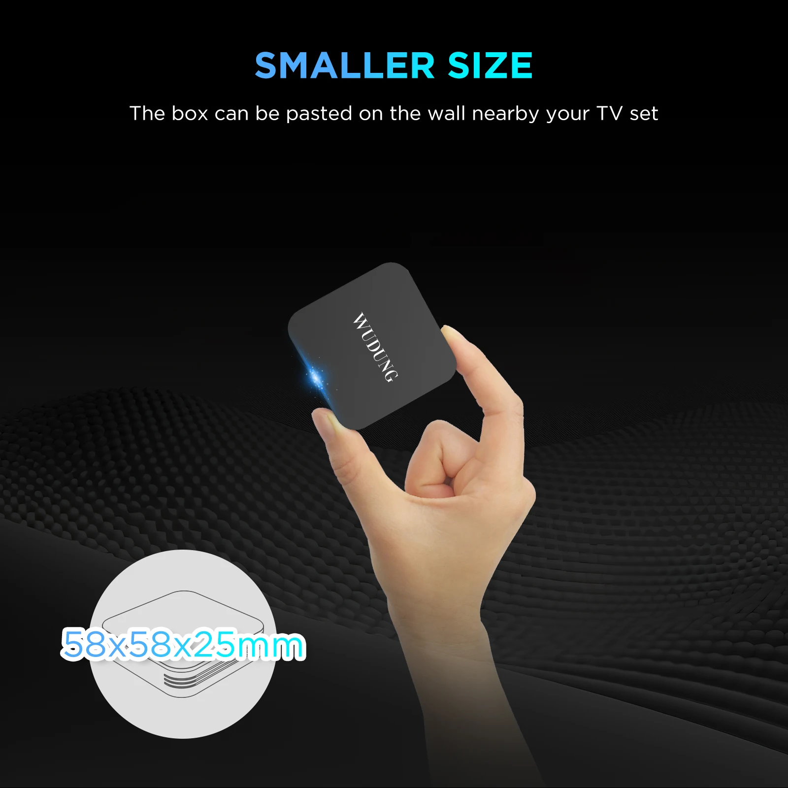 WUDUNG W01 Mini Android 10 Allwinner H313 Smart TV Box 2.4G Wifi 4K HD Set Top Box Media Player 2GB 16GB