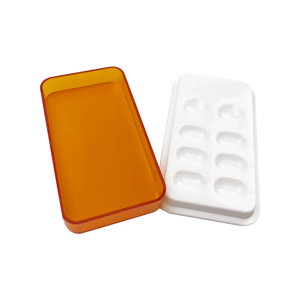 Caja de sombreado Dental, resina acrílica sintética, caja de almacenamiento de luz para sombreado de dientes, herramienta de Material para dentista tonificación de Color, producto de odontología