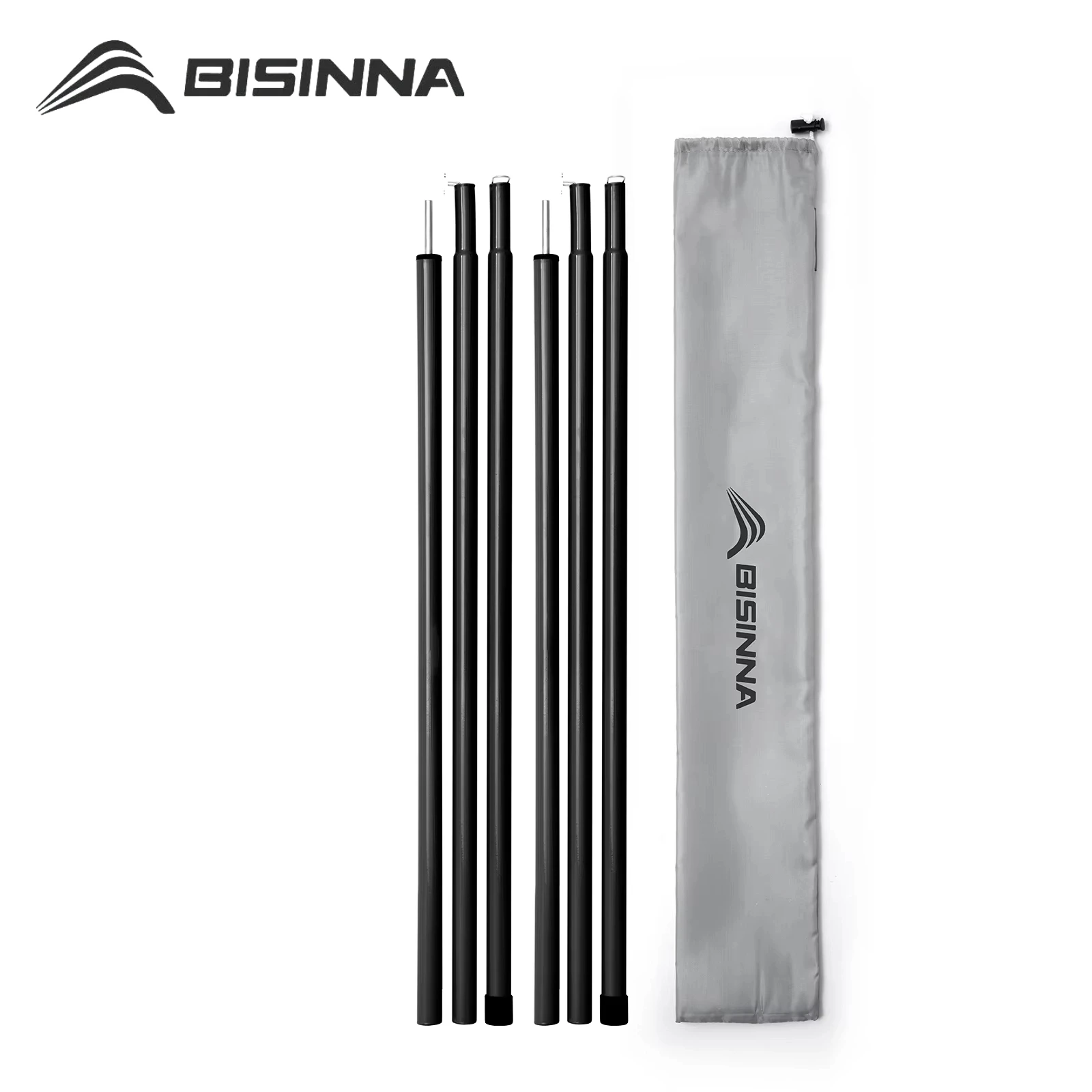 BISINNA 115CM/150CM Tent Pole Outdoor Camping Folding Awning Rod Support Stand Pole Tent Extending Door Frame Tent Accessories