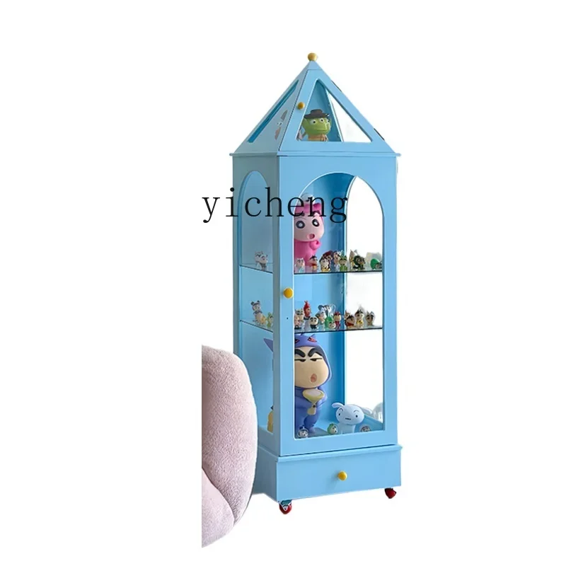 ZZTQH storage chest cabinet living room storage cabinet modern dopamine display side cabinet