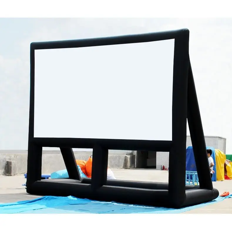 

Customize Size Outdoor Giant Inflatable Screen with Stand Frame Movie Screen for Outdoor Theather Cinema,Night Backyard Pool Fun