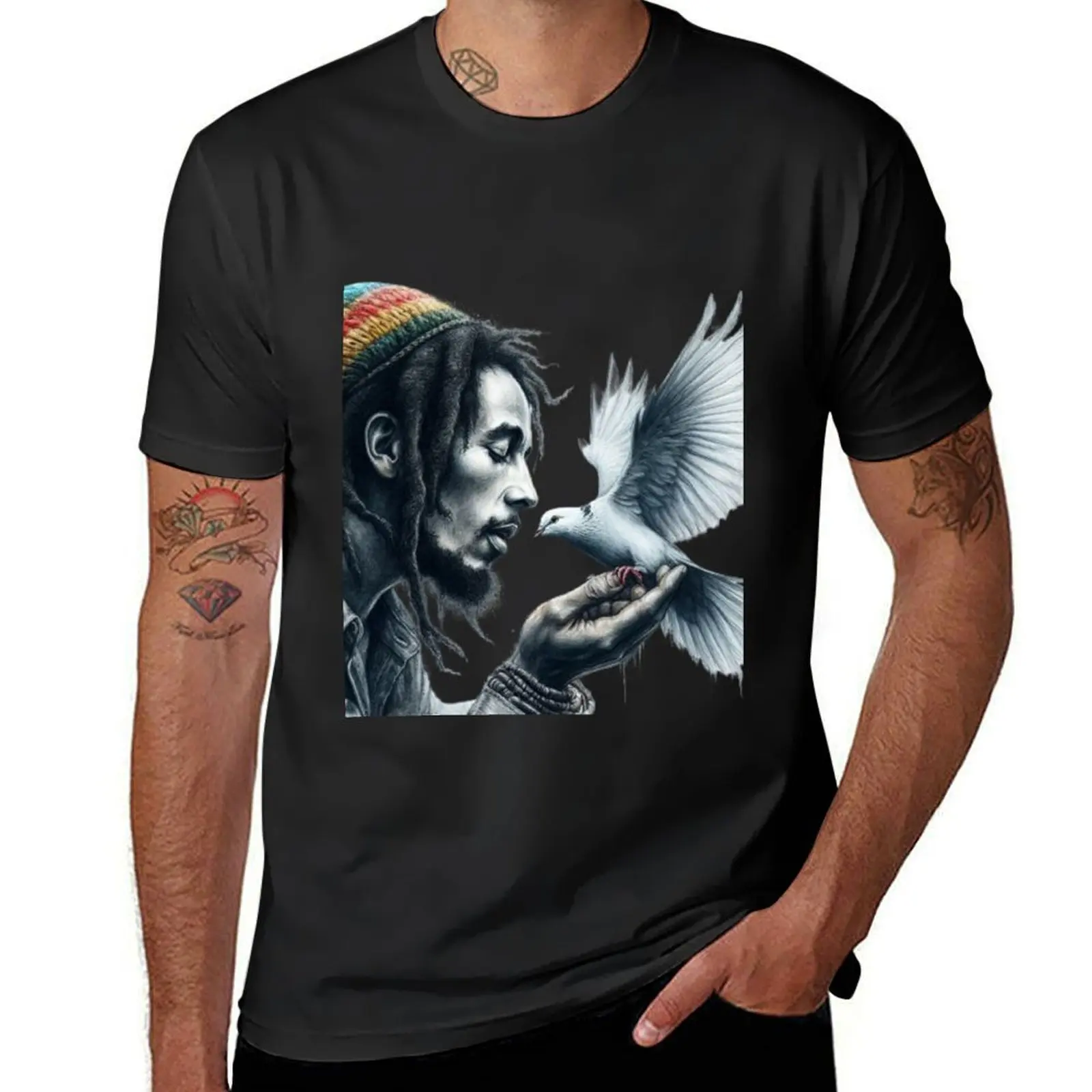 MARLEY ONE LOVE T-Shirt boys animal print sweat men t shirt