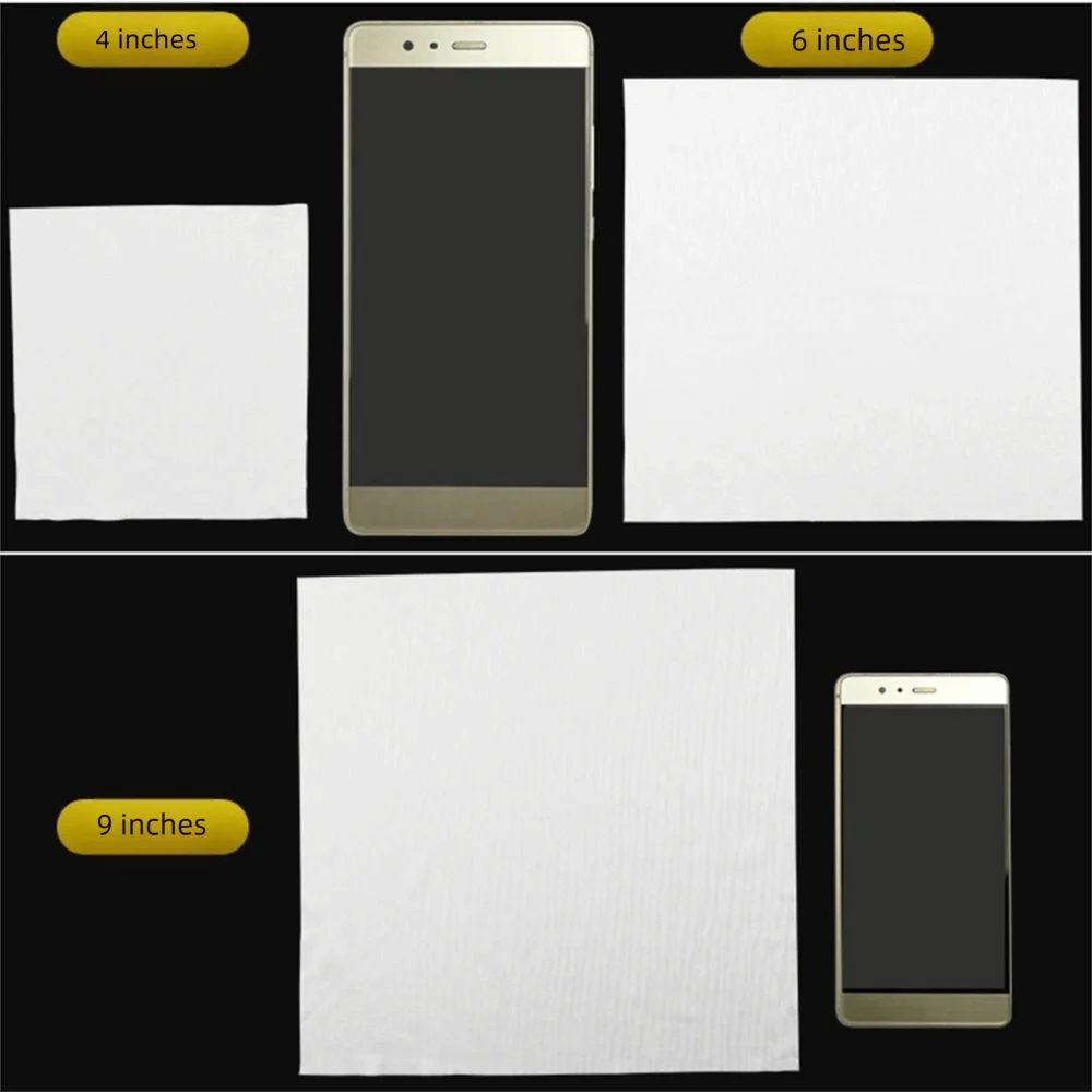 Superfine Fiber Cleanroom Wipers Multi-purpose Super Absorbent Non Dust Cloth 4/6/9 Inch Non-Scratch Dust-free Cleaning Paper