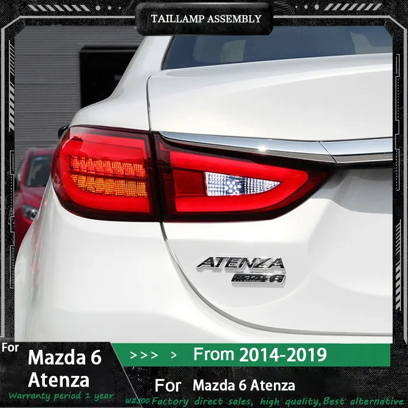 

Задний фонарь автомобиля для Mazda 6, светодиодный задний фонарь 2012-2020 Mazda6 Atenza, задние фонари, светодиодный DRL, сигнальный тормоз, задний ход, автоаксессуары