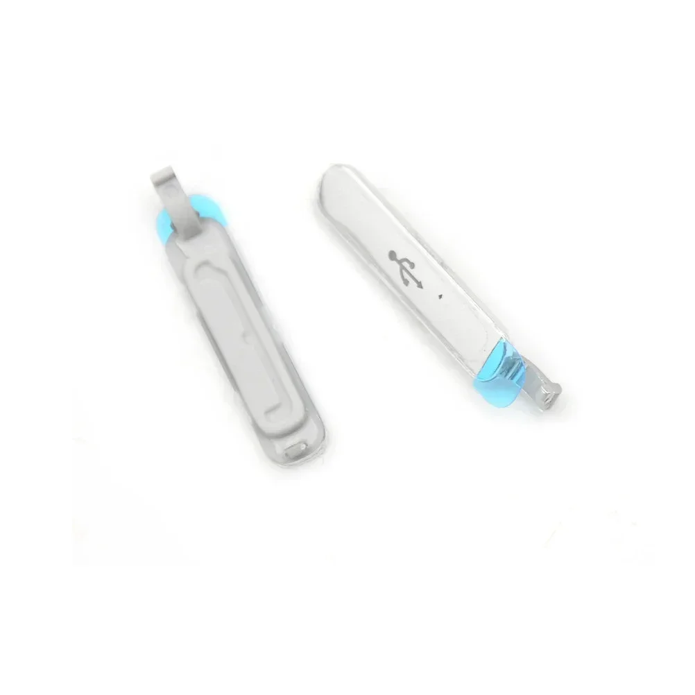 2pcs/LOT Ori Charging Port Dust Plug USB Cover Door For Samsung Galaxy S5 SV G900 G9005 G900A G900T Housing Phone Parts