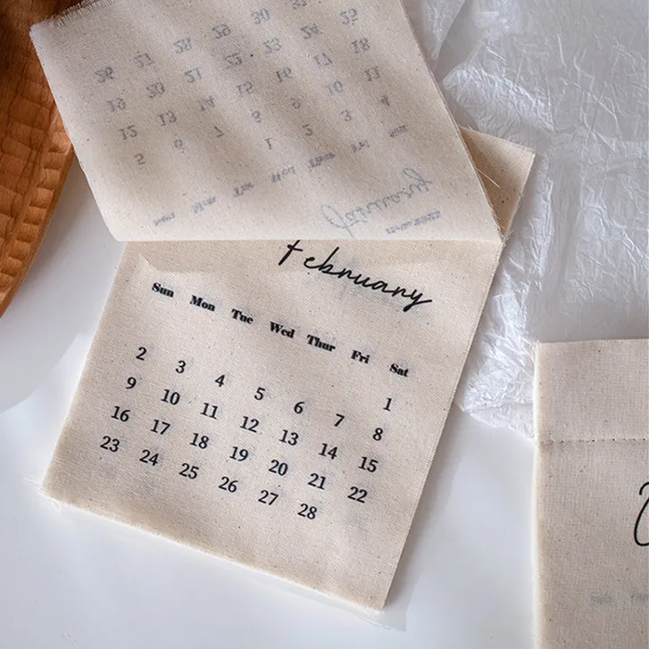 MINKYS ins-calendario de pared Popular 2025, tela decorativa, decoración de escritorio, papelería escolar