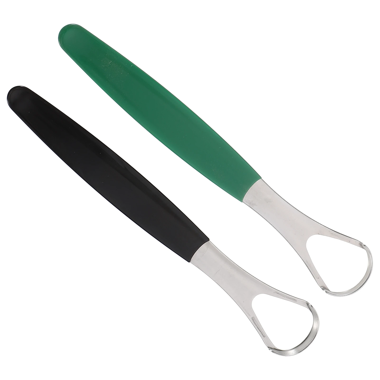 

2 Sets Stainless Steel Tongue Scraper Durable Practical al Care Tool Lightweight Compact Home Travel Use