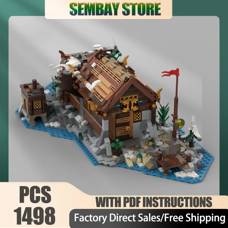 Modelo de construcción de ciudad Modular, ladrillos de construcción Moc, sala de banquetes Modular, bloques tecnológicos, juguete DIY de Navidad, regalos de construcción