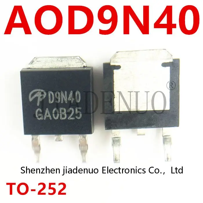 (5-10cs)100% New AOD9N40 D9N40 TO 252 patch chipset