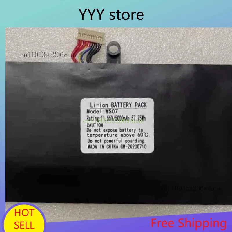 

New WS07 WS10 For Huwi Ferryman F20 i7 i9 11.55V 57.75Wh 5000mAh Laptop Battery For HUVVE N151 JCS-WS08-i7-11370 S03 Notebook