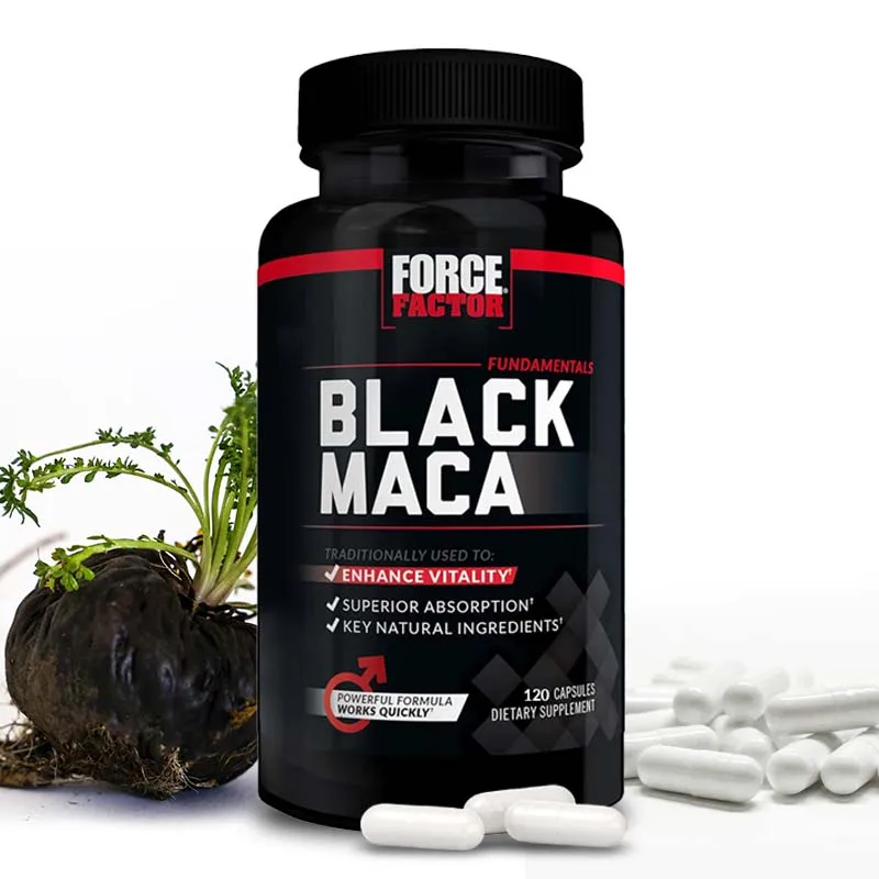 120 Black Maca for Men - Maca Supplements for Health, Endurance support, Muscle Mas Supplements