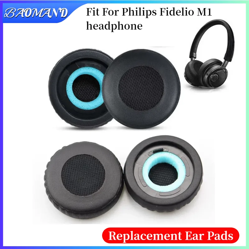 

Ear Pads For Philips Fidelio M1 Headphones Replacement Soft Foam Cushion Sponge Pad Leather Earmuffs