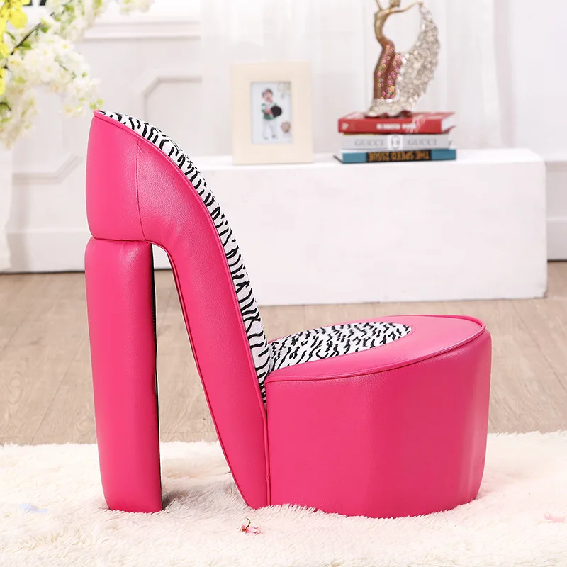 Cute Children's Sofa Stool, Baby Shoe Change High Heels Seat Stool, Fashionable Small Sofa Stool