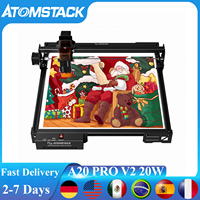 Atomstack A20 Pro V2 20W Laser Engraving Machine For Metal Arcylic Wood CNC Cutter Engraver 410*380mm Work Area Laser Printer
