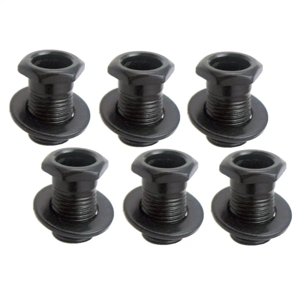 5-6pack 1 Set Tuning Peg Bushing Washer for Electric/Wood/Acoustic Guitar Black