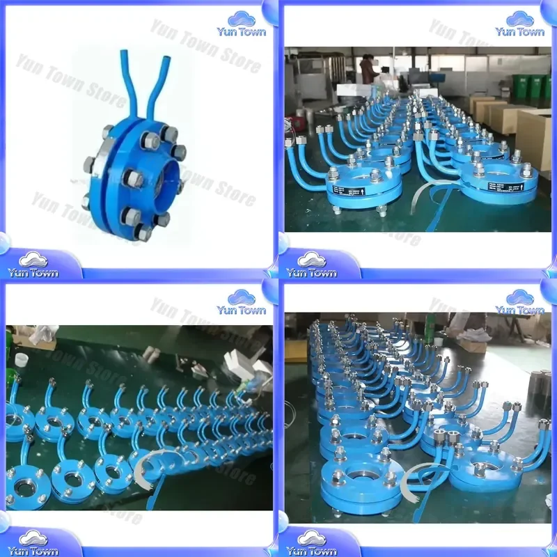 Adjustable Orifice Plate for Flow Control and Calibration in Industrial Piping Systems for HVAC Plumbing and Process