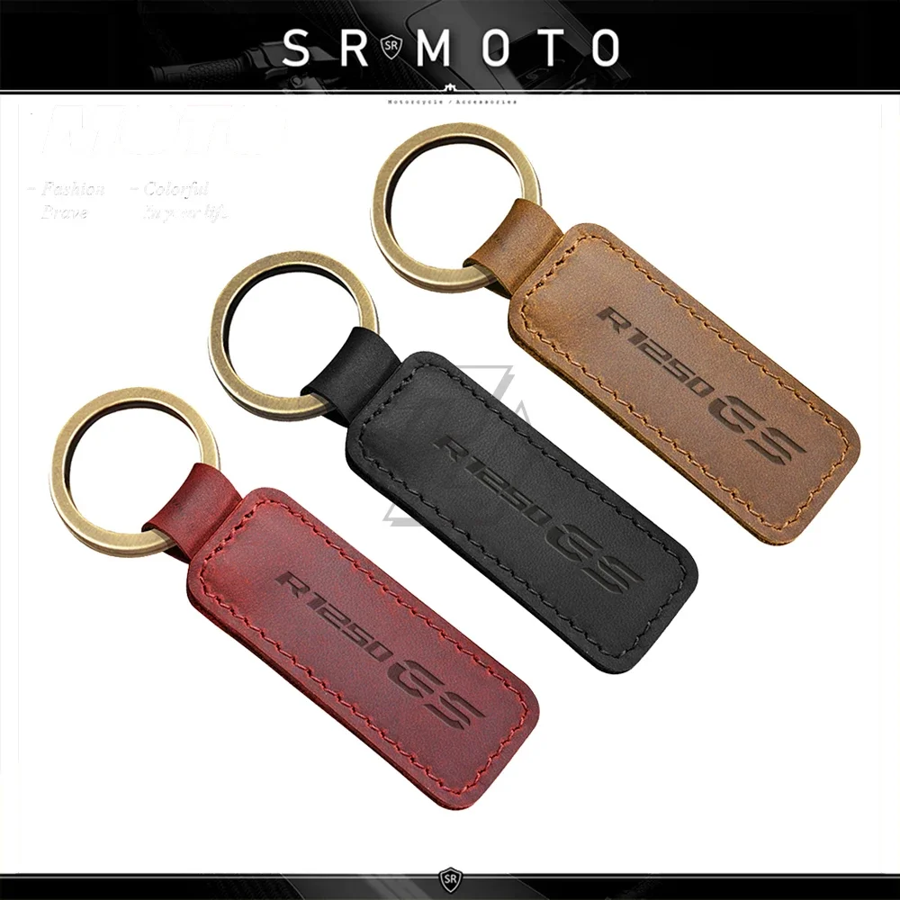 

Motorcycle Cowhide Keychain Key Ring Fit for BMW R1250GS R1250 ADV Rally Models