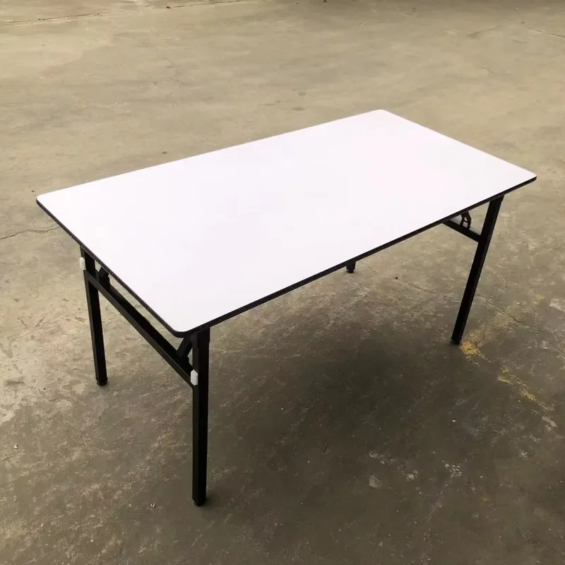 Durable PVC Folding Table Rectangle Dinner Hotel Portable Compact Lightweight