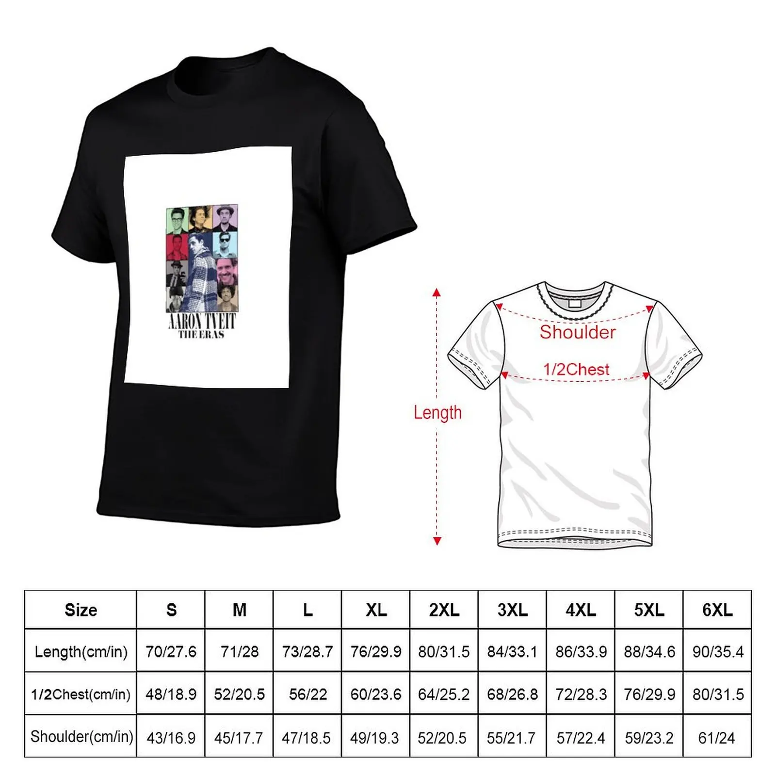 Aaron Tveit Eras T-Shirt Trendy Pattern T-Shirt for Men