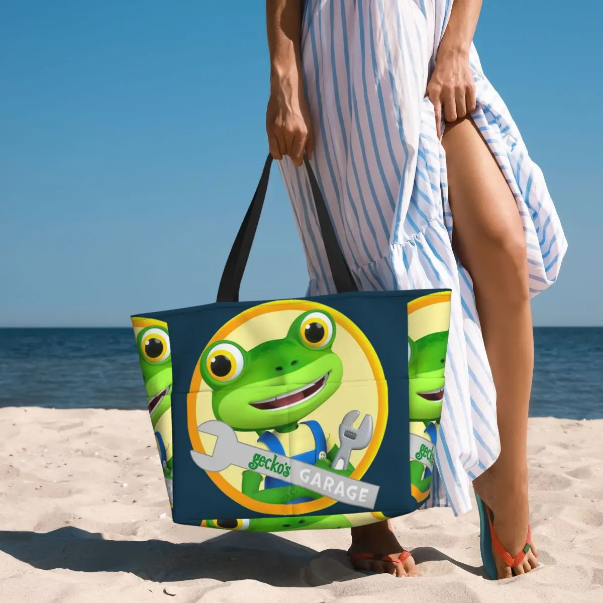 

Gecko Garage Beach Tote Bag Sport Gym Yoga Duffle Large Tote Bag Women Travel Bag Fitness bag